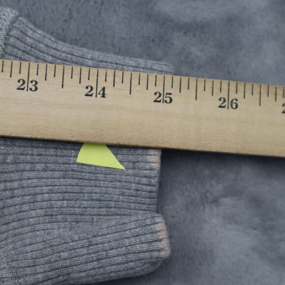 Mark Law Sweater Mens L Gray Long Sleeve Collared Button Pocket Knit Pullover - Picture 5 of 16